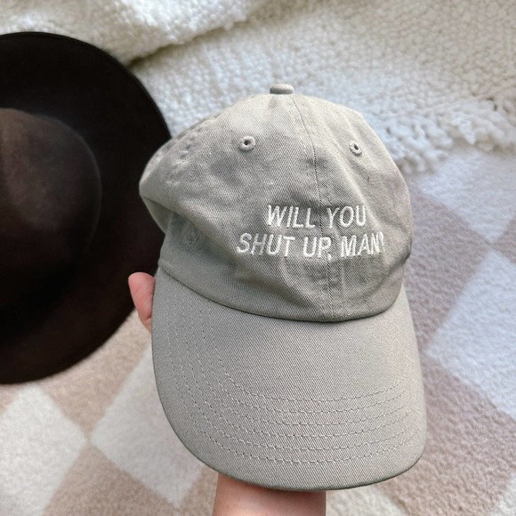 Newhattan Will you shut up, man? baseball cap taupe color. Joe Biden quote - Picture 1 of 4